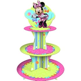 Minnie Mouse Party Supplies Bow-tique Cupcake Stand