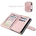 UrbanDrama Note 8 Case, Galaxy Note 8 Wallet Case, Glitter Sparkly PU Leather Flip Cover Kickstand Credit Card Slot Cash Holder Protective Case for Samsung Galaxy Note 8, Rose Gold