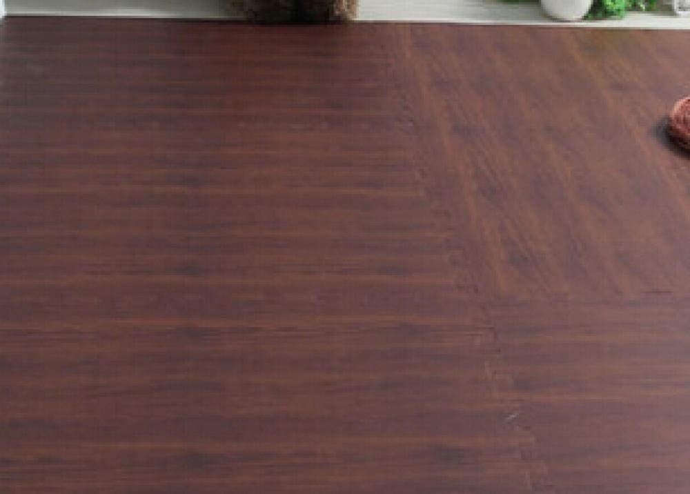 CAODAN 4pcs 60cm Wood Grain Printing Puzzle mats Foam Floor Carpet Crawling Game mats excersizing eva Sport Judo Tatami mats-Brown_60cm 60cm 1.9cm