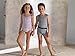 Brix Boys Undershirt Tank Top - Tagless 100% Cotton Super Soft 4 Pack Tanks. (White/Navy/Heather Grey/Chambray, 5/6 Years)