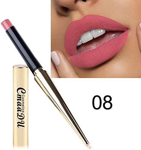 Poluck Matte+ Metallic Liquid Lipstick Waterproof Smooth Long Lasting 24 Hours Beauty Lip Gloss (Q)