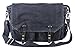 Gootium Canvas Messenger Bag - Vintage Satchel Cross Body Shoulder Bag, Fit 15.6-Inch Laptop, Dark Grey