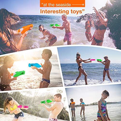 JVIGUE 2 Pack Water Blaster Gun Kids Water Soaker Squirt Toys for Summer Party Swimming Pool Beach Water Fighting Toy - Thumbnail 4