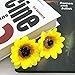 AITISOR Artificial Silk Sunflower Heads, 50 Pcs Fake Sunflower 2.8
