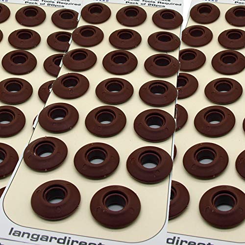Langard 12mm Brown snap 'n' Tap Eyelets Pack of 60pcs