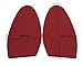 Red Sole Repair Rubber Half Sole Protector - Perfect Color Match to Louboutin Soles (1 Pair)