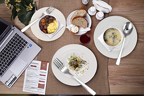 4 Hiware+12+piece+Dinner+Extra+Fine+Stainless