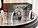 Ashcroft Empire Old Fashioned Whiskey Glass, Unique Lead Free Crystal Rocks Scotch Glasses Set of 2 With Gift Box