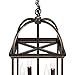 Best Choice Products 4-Light Modern Hanging Pendant Ceiling Latern Chandelier w/Adjustable Chain for Home, Dining Room, Kitchen, Foyer - Bronze