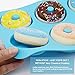 WALFOS Nonstick Silicone Donut Pans Set of 3,BPA Free ! Without Chemical Coating，Just Pop Out! Donut Molds for Baking Perfect Shaped Doughnuts - Cake Biscuit Bagels