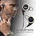 Bluetooth Headphones 4.1 Wireless Calerix, with Sweat Proof, Noise Cancelling Technology – Lightweight Sport In-Ear Earbuds with Built-In Microphone – Connect to iPhone iOS, Android (Black/golden)