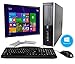 HP Elite 8000 Windows 10 Desktop Computer C2D 3.0 PC 8GB 160GB DVDRW WiFi 19 Inch LCD Monitor - keyboard - Mouse - Power cord