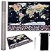 Extra Large Scratch Off Map of The World Map- 32.5 x 24.5 Detailed Premium Scratch Map with US States - World Map Scratch Off Travel Map