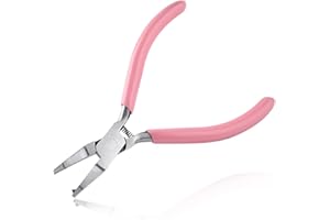 LEONTOOL Mini Split Ring Pliers Jump Ring Pliers for Jewelry Making 5 Inches Ring Opening Pliers Small Split Ring Opener Tool