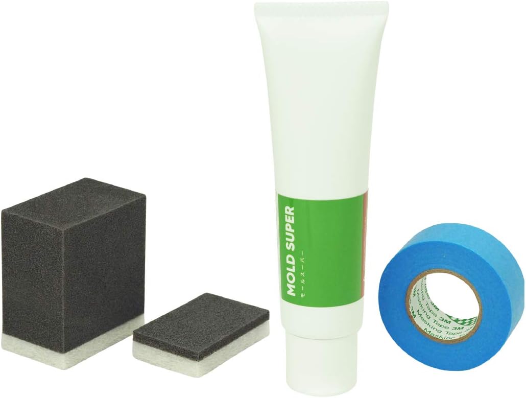 Newモールスーパー60ｇ 研磨パッド ノズル 対策品 研磨パット大 小 マスキング付き 金属メッキモール メタルモール アルミ ステンレス アルマイト ルーフレール 窓枠 曇り取り 除去剤 研磨 再生 研磨剤 コンパウンド 車 バイク Amazon