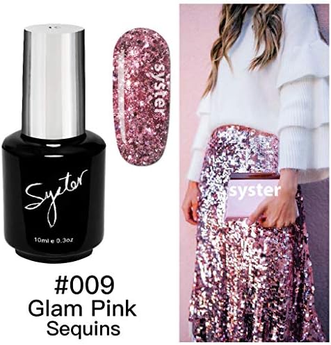 SYSTER 10ml Fall/Winter Nail Art Soak Off UV Gel Polish Manicure UV/LED Lamp (#009)