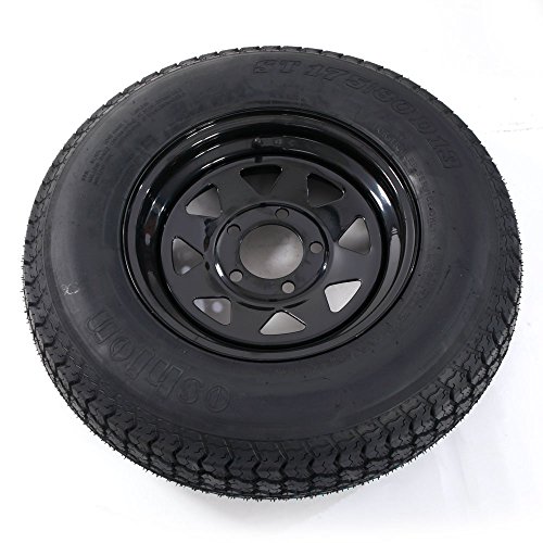 4 Trailer+Wheel+80D13+Tires+Black