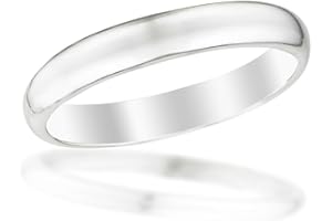 Beloved Child Goods Sterling Silver Baby Ring, 2mm Domed Band in a Size 1, Beautifully Gift Packaged Makes an Ideal Baby Shower, Baptism or Christening, or Christmas gift