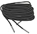 Coal Black 550 Paracord with Black Steel Tips Shoelaces Boot Laces - (1 Pair Pack) (72 Inch 183 cm)