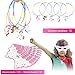 Qfun Unicorn Birthday Party Favors Supplies Set - 67 Pieces Unicorn Bracelets Rings Keychain Masks Necklace and Hairpin, NON-TOXIC PVC Quality Soft Rubber Unicorn Toy, Gifts for Children Goody Bag Toy