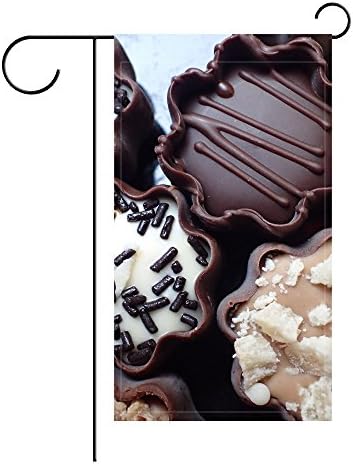 YourPink Garden Flag Chocolates Pralines Nougat Candy 12x18 inches(Without Flagpole)
