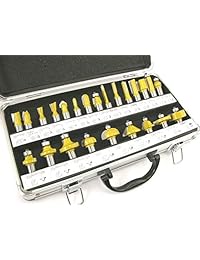Router Bits Set   24 piezas 1 2 Vástago carburo Funda de aluminio Nuevo por edmbg