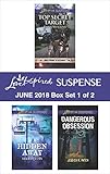 Harlequin Love Inspired Suspense June 2018 - Box Set 1 of 2: Top Secret Target\Hidden Away\Dangerous Obsession