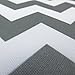 Waterproof Outdoor Chevron Canvas Grey/White 60 inch Fabric By the Yard (F.E.)