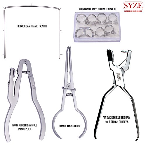 Buy Rubber Dam Clamp Ivory Restorative Rubber Dam Frames + Clamps