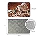 WHEREISART Indoor Doormat Flannel Gingerbread House Cookies Door Mat Living Room Bathroom Balcony Area Rugs Shoes Scraper Carpet Front Doormats Christmas Decor