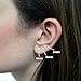 14k Yellow Gold Basket Set Cubic Zirconia Stud Earrings, 2 Millimeters (0.06ctw)