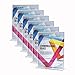 Premium Acrylic Sign Holder 8.5 x 11 Inch, Extra Thick 3 mm for Maximum Durability, Wider Base, Double-Sided, Set of 6 for Display Stands, Menu Holders, Table Card Holders, Photo Frames, Ad Frames