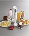 Proctor Silex Electric Immersion Hand Blender with Detachable Dishwasher Safe Handheld Blending Stick, 2-Speeds, 150 Watts, White (59738A)