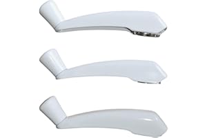 WindowParts PRO Folding Crank Handles – 3 Pack – 11/32" (8.7mm) Set Screw Design for Casement & Awning Window Operators – Met