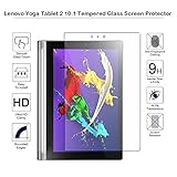 MOTONG Lenovo Yoga Tablet 2 10.1 inch Tempered Glass Screen Protector, 9 H Hardness, 0.3mm Thickness,Made From Real Glass, Shatterproof