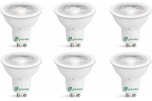 Greenlite LED MR16 GU10 Spotlight Light Bulb, 6.5W (50W Equivalent), Dimmable, 3000K Bright White, 500 Lumens, Energy Star,25