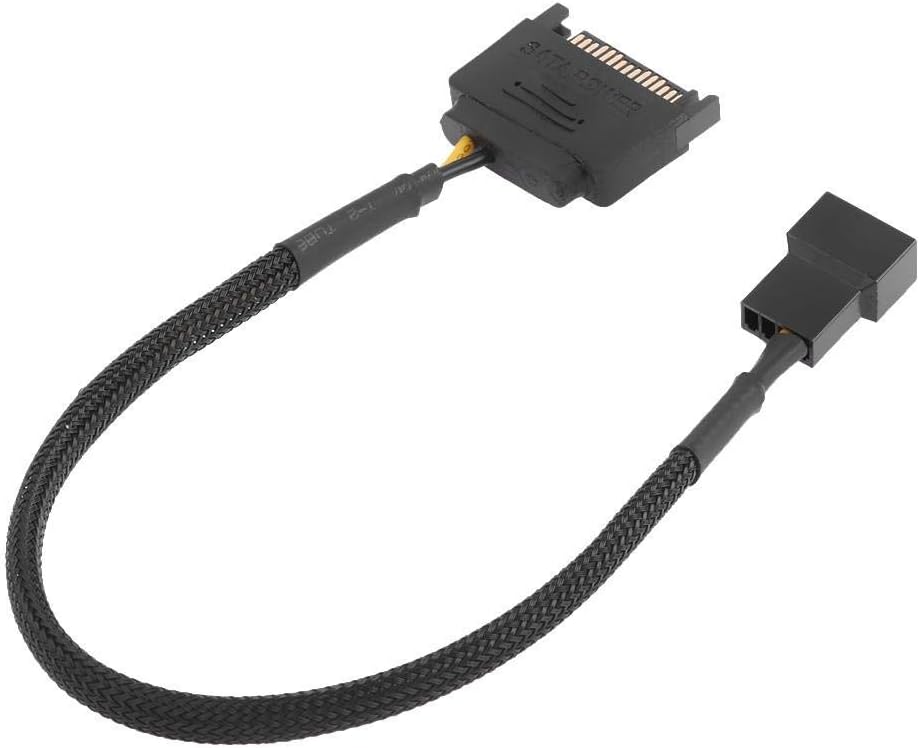15 Pin SATA to 3 Pin / 4 Pin PMW 12V PC Case Fan Power Amazon.co.uk