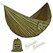 G4Free Portable Hammock - Lightweight Pure Color Nylon Fabric Parachute Hammock for Outdoor Camping, Hiking,Travel, Hammock Ropes & Steel Carabiners Included