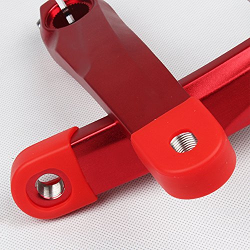 NICEDACK Bicycle Crankset Protective Cover, 2 PCS Sleeve Protector Mountain Road Bike Arm Boots Fixed Gear Bicycle Crank Protective Cover (red)