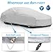 KAKIT 6 Layers Car Covers for Automobiles All Weather Waterproof & Windproof & Scratch Resistant, Outdoor Car Cover Fits Up to 199