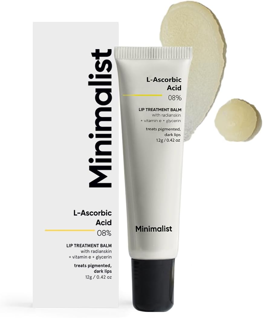 Minimalist 8% L-Ascorbic Acid Lip Treatment Balm Vitamin E Radianskin Glycerine