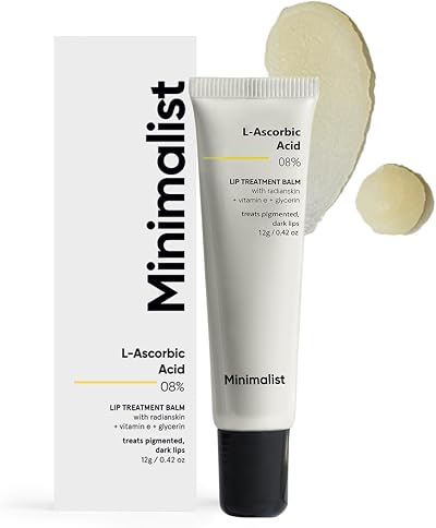 Minimalist 8% L-Ascorbic Acid Lip Treatment Balm Vitamin E Radianskin Glycerine