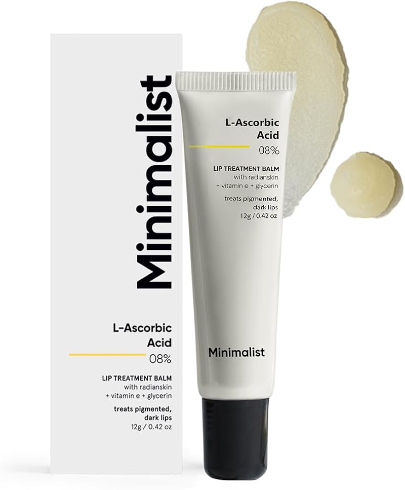 Minimalist 8% L-Ascorbic Acid Lip Treatment Balm Vitamin E Radianskin Glycerine
