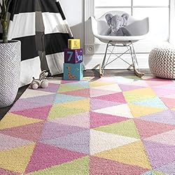 nuLOOM Bianca Triangles Wool Area Rug, 7' 6" x