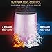Vantic 12 oz Stainless Steel Stemless Rainbow Glass, | Double Wall Vacuum Insulated Perfect for Home Outdoor, Purple