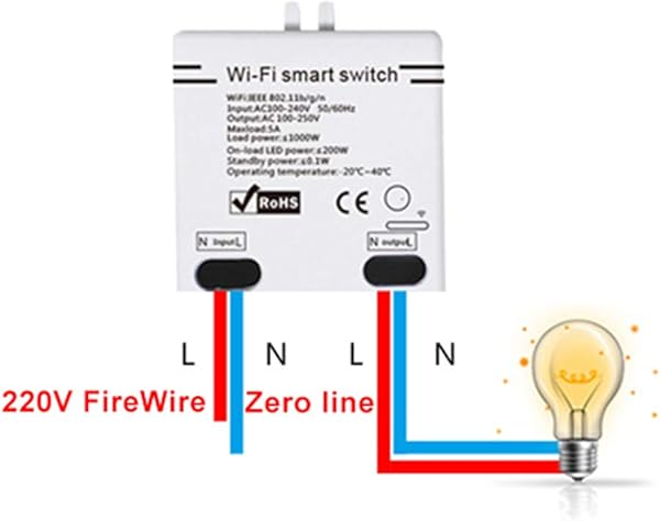 Smart WiFi Switch Mdulo Universal Bricolaje Control Remoto Inalmbrico Elctrico Electrodomsticos Compatibles La Solucin AutomatizacinHogar Funciona Alexa Google Home IFTTT Paquete de 4 SPDYCESS