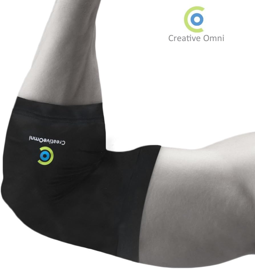CreativeOmni - Copper Compression Recovery Elbow Sleeve - Highest Copper Content Elbow Brace Support - for Workouts, Golfers, Tennis Elbow, Arthritis, Tendonitis - Elbow Sleeves for Men and Women