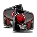 SPPC Black Euro Tail Lights Assembly Set for Chevrolet S-10 / G.M.C Sonoma - (Pair) Driver Left and Passenger Right Side Replacement