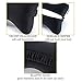 Car Memory Foam Neck Pillow with Premium Velour Washable Removable Pillow Case for for Car, Travel, Home and Office (Black)