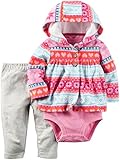 Carter's Baby Girls Cardigan Sets, Pink, 9M